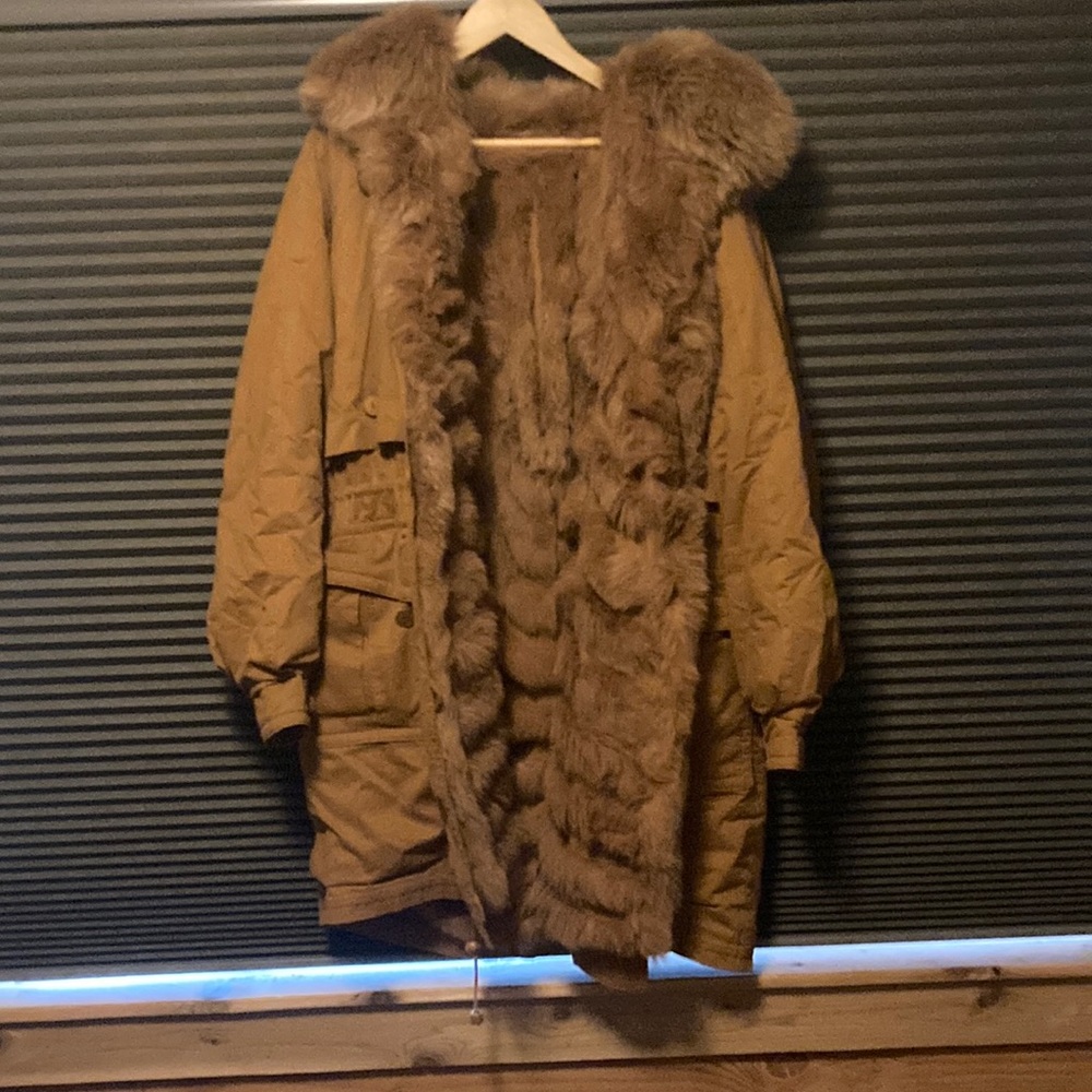 Real fox fur coat, one of a kind, bought in Germany